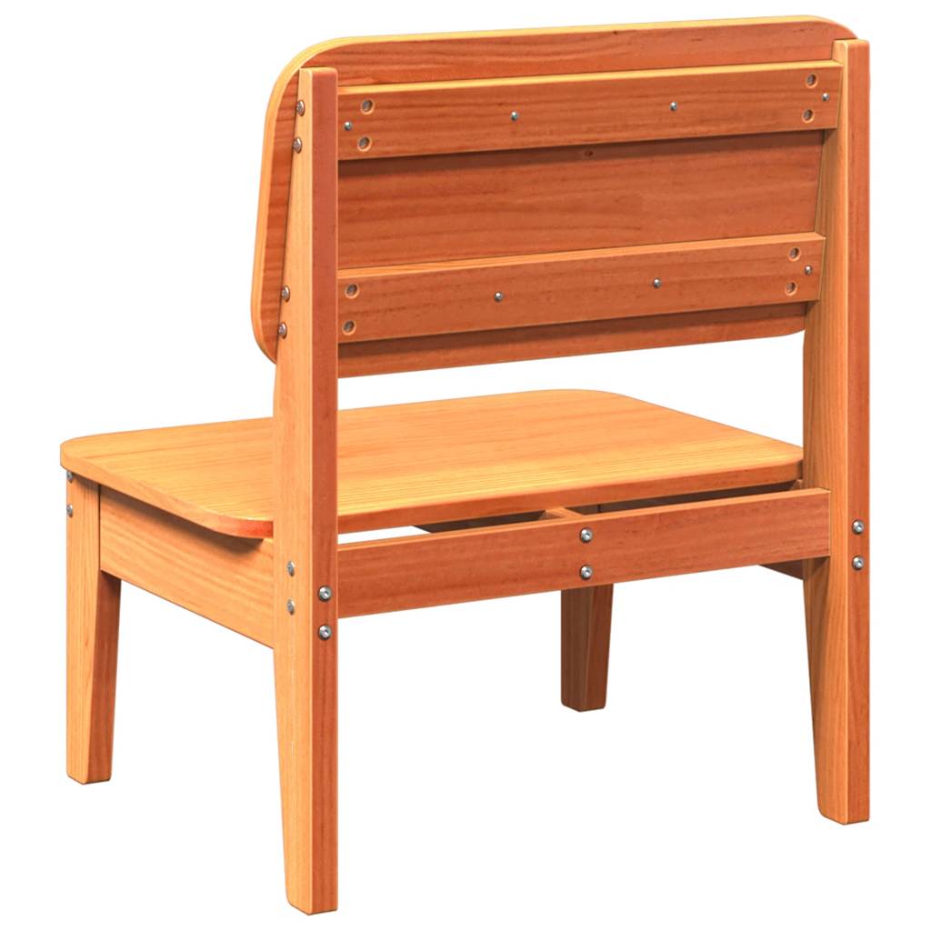 Vrtna stolica voštano smeđa 60x52,5x72 cm od masivne borovine