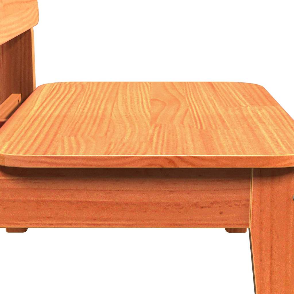 Vrtna stolica voštano smeđa 60x52,5x72 cm od masivne borovine
