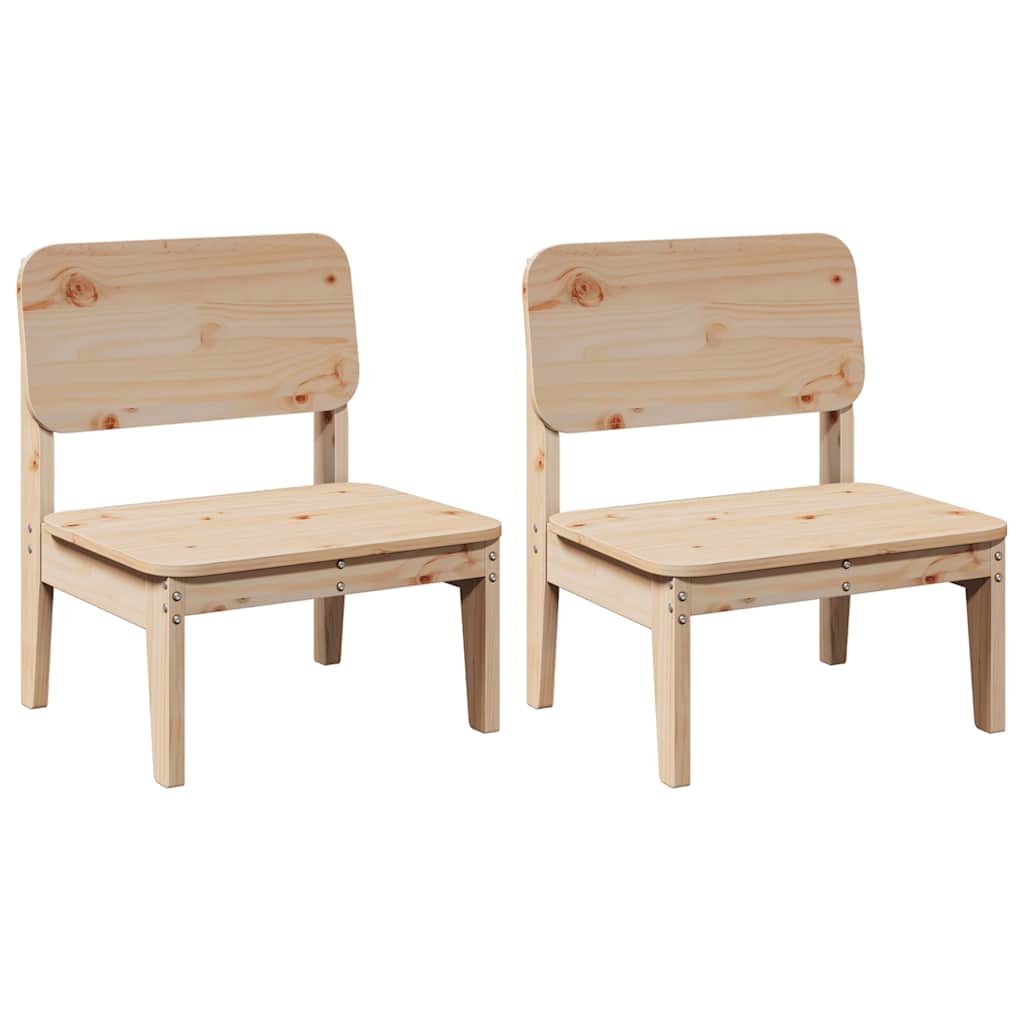Vrtne stolice 2 kom 60x52,5x72 cm od masivne borovine