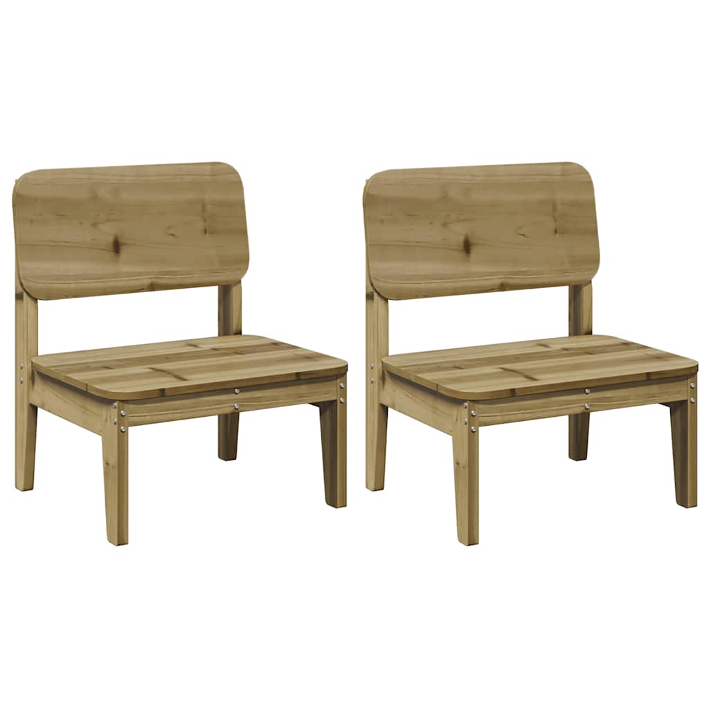 Vrtne stolice 2 kom 60x52,5x72 cm od impregnirane borovine