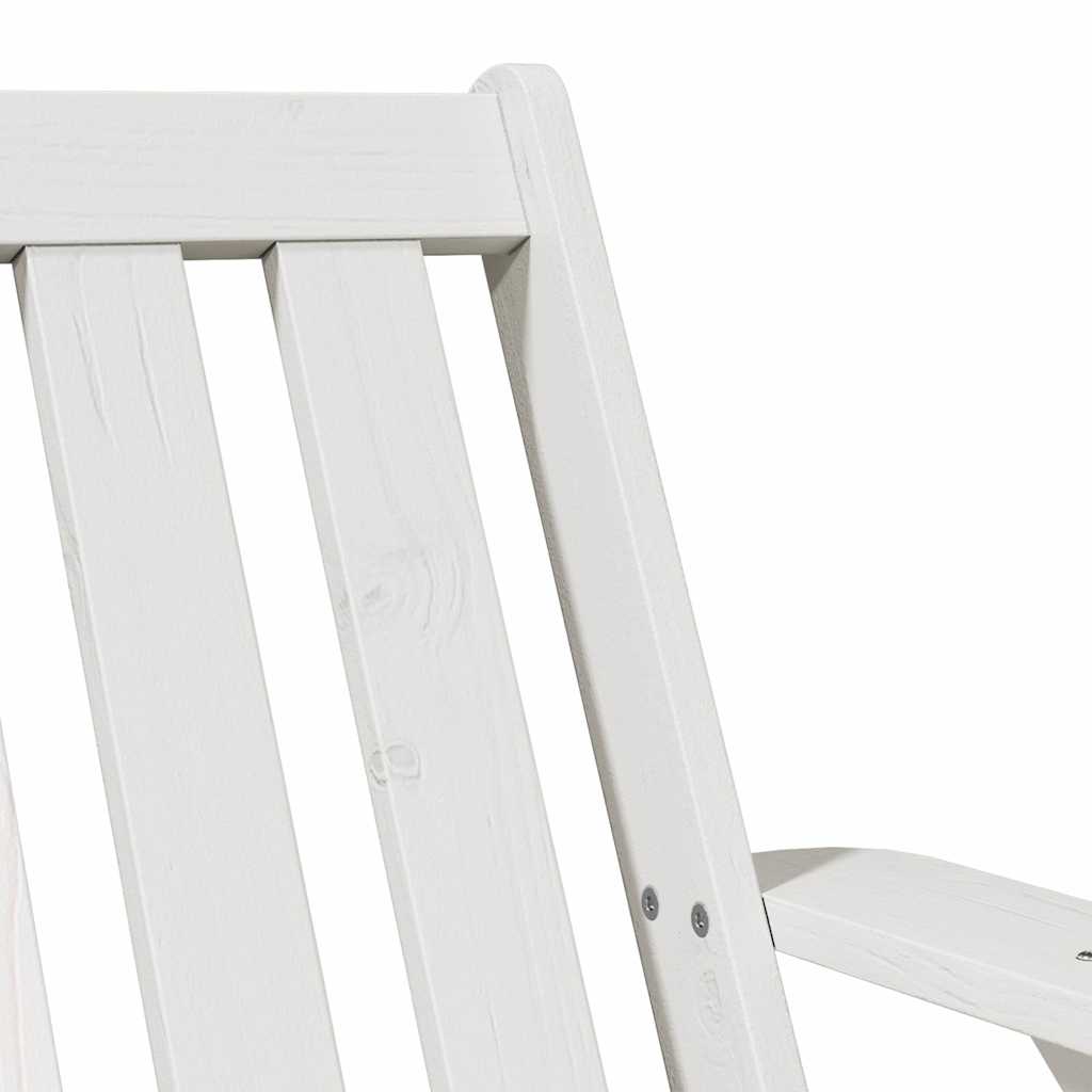 Vrtne Adirondack stolice 2 kom bijele 75x77x77 cm od borovine