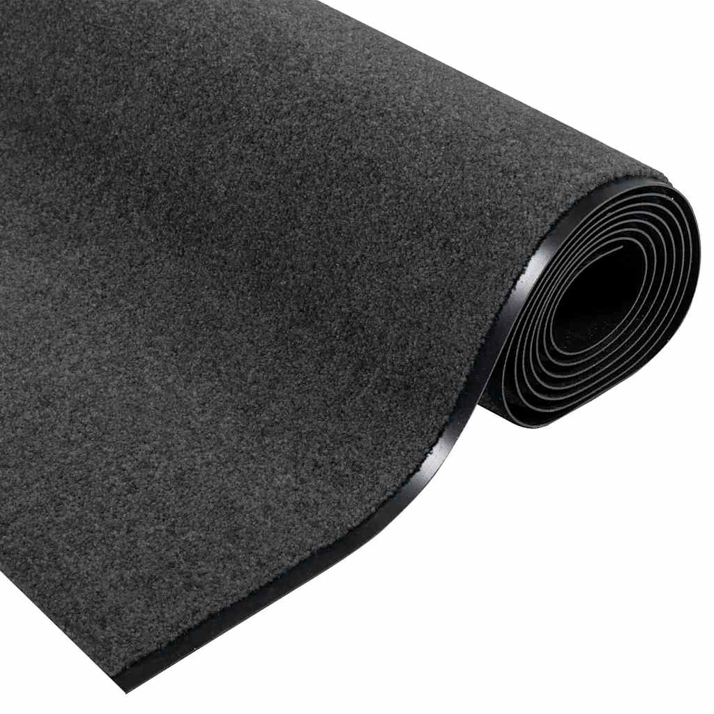 Otirač Antracit i crna 120 x 400 cm 100% poliamid