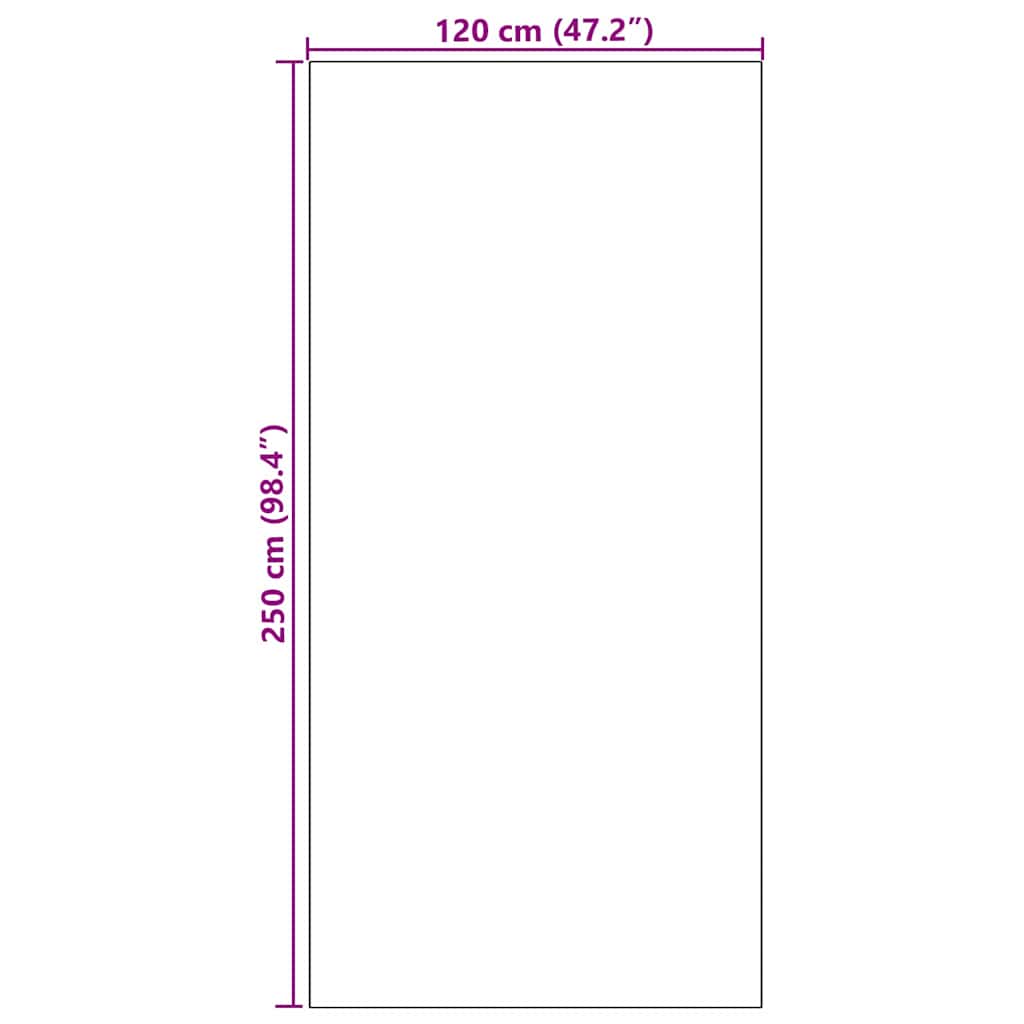 Otirač Crvena i Crna 120 x 250 cm 100% poliamid