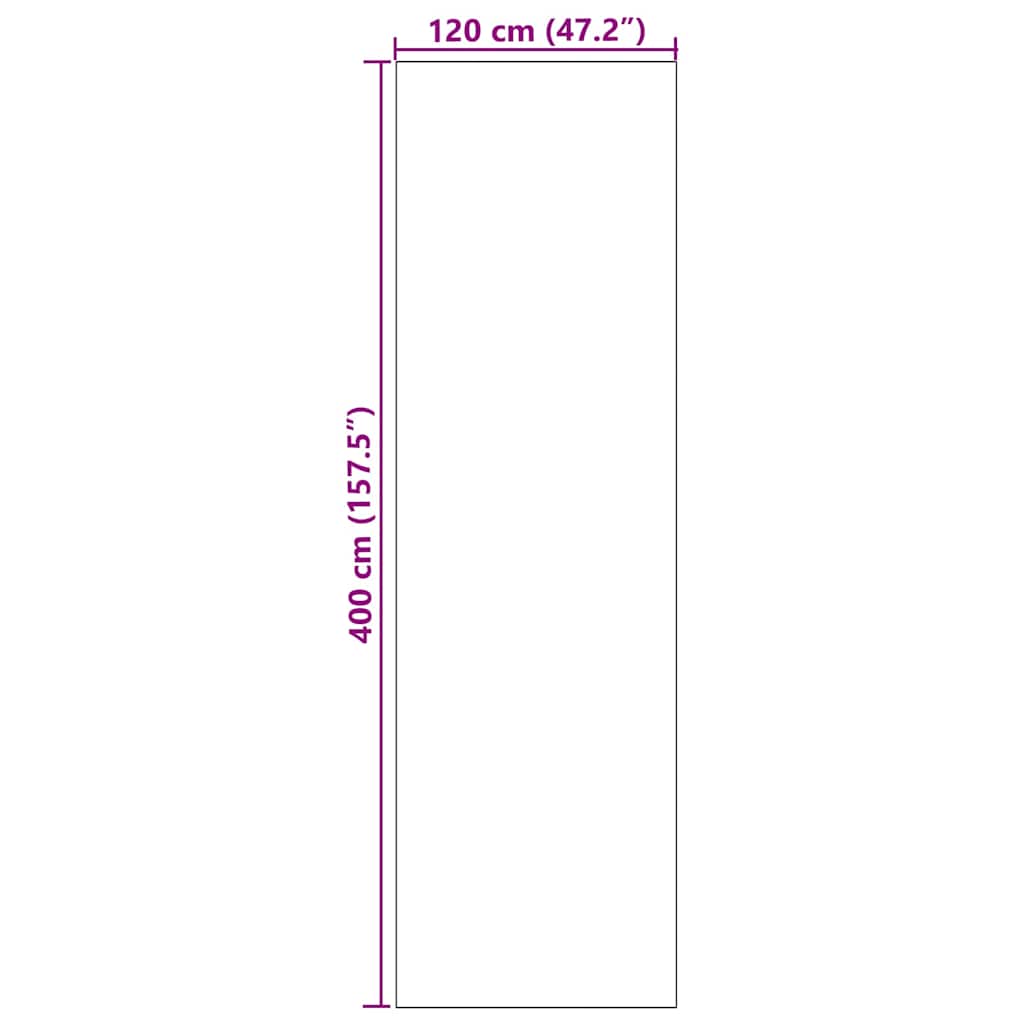 Otirač Zelena i crna 120 x 400 cm 100% poliamid
