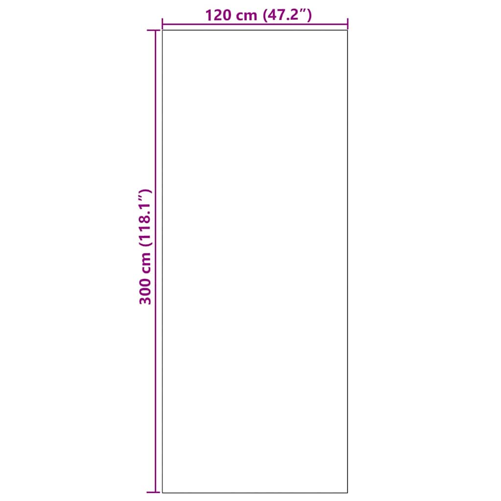Otirač Ružičasta i crna 120 x 300 cm 100% poliamid