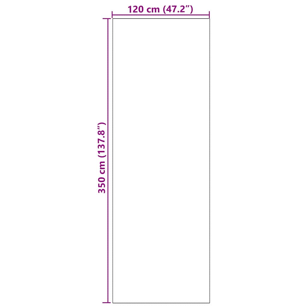 Otirač Cijan i crna 120 x 350 cm 100% poliamid