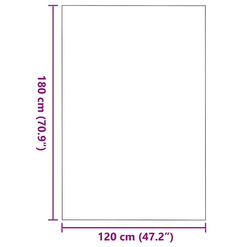 Otirač Crna 120 x 180 cm 100% poliamid