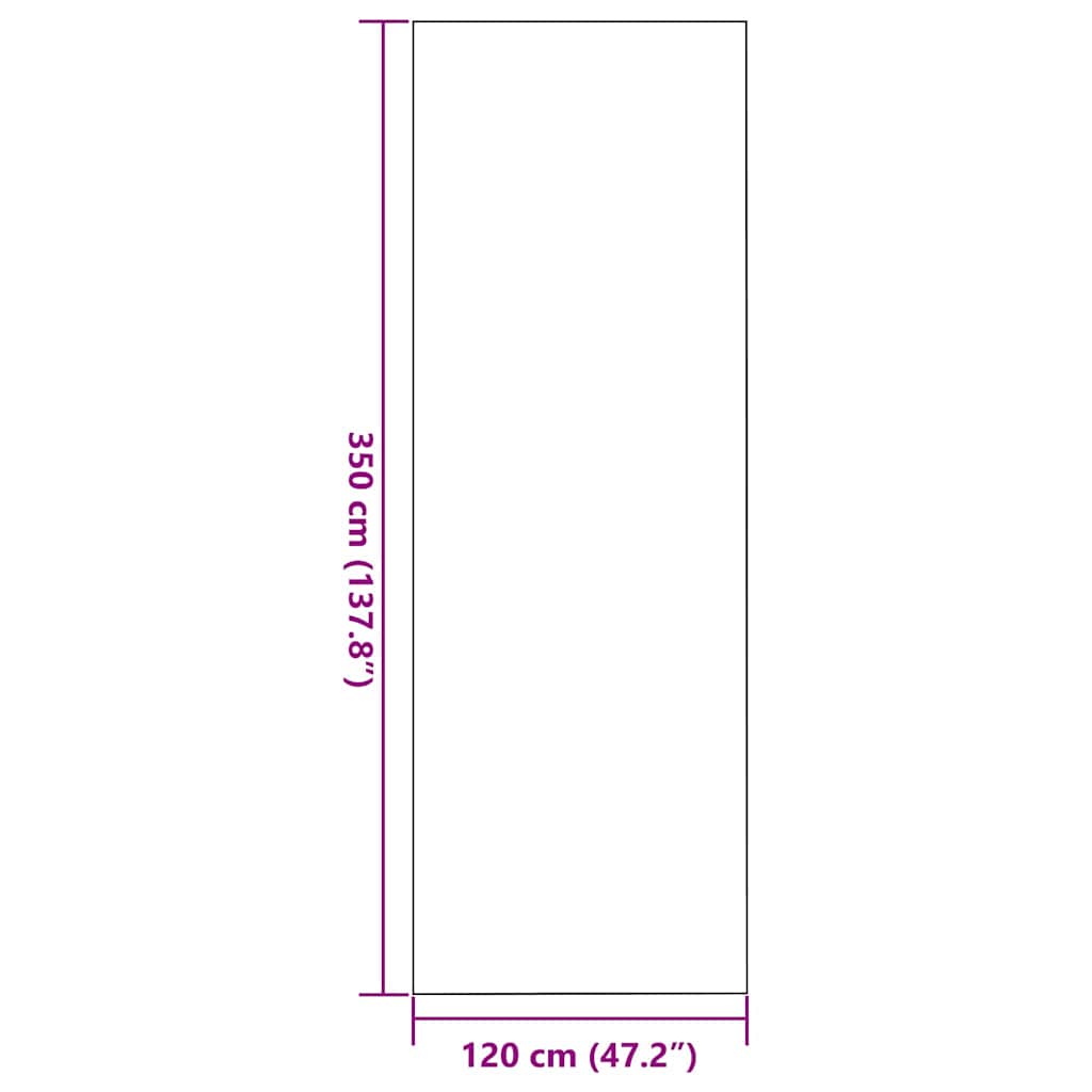 Otirač Crna 120 x 350 cm 100% poliamid