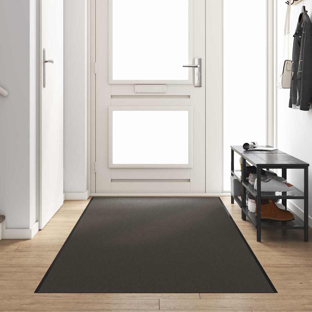 Otirač Antracit i crna 120 x 400 cm 100% poliamid