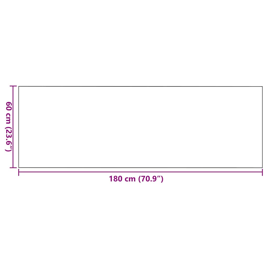 Otirač Siva i crna 60 x 180 cm 100% poliamid