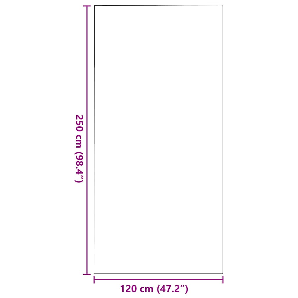 Otirač Siva i crna 120 x 250 cm 100% poliamid
