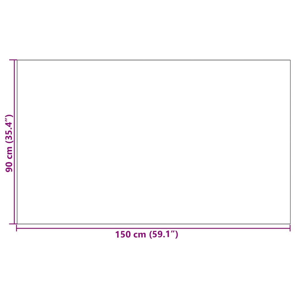 Otirač Smeđa i crna 90 x 150 cm 100% poliamid