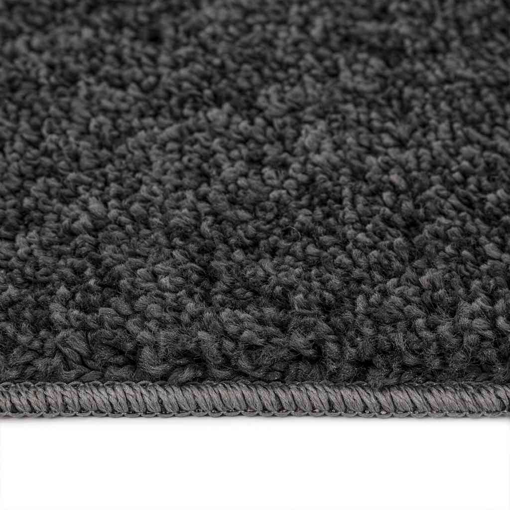 Protuklizni Shaggy Tepih Tamno siva 200 x 200 cm PP