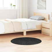 Protuklizni Shaggy Tepih Tamno siva 90 x 90 cm PP