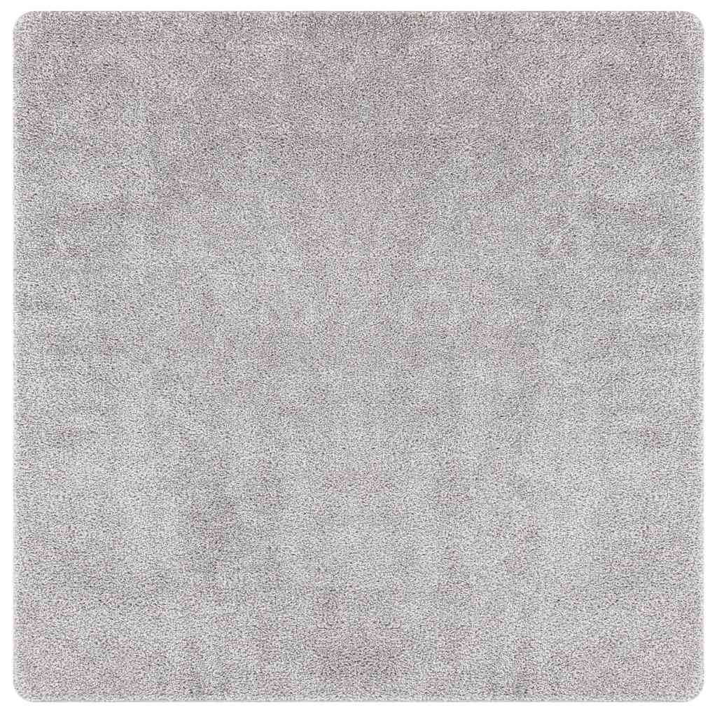 Protuklizni Shaggy Tepih Siva 200 x 200 cm PP