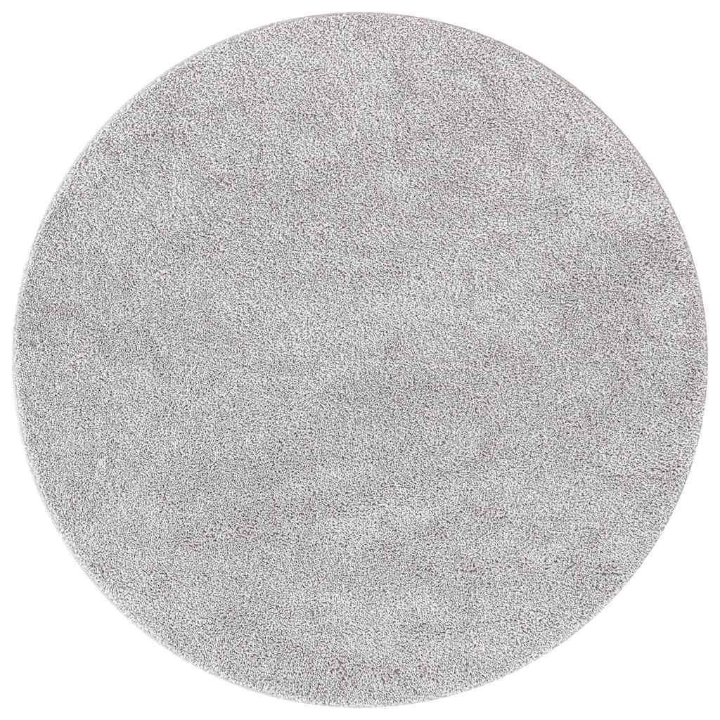 Protuklizni Shaggy Tepih Siva 90 x 90 cm PP