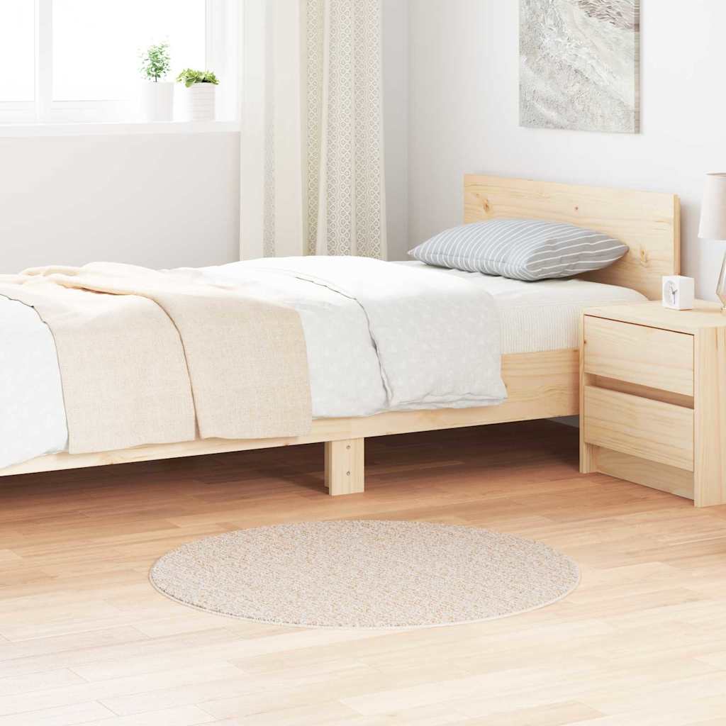 Protuklizni Shaggy Tepih Krema 90 x 90 cm PP