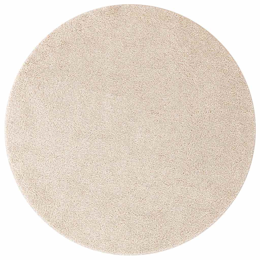 Protuklizni Shaggy Tepih Krema 90 x 90 cm PP