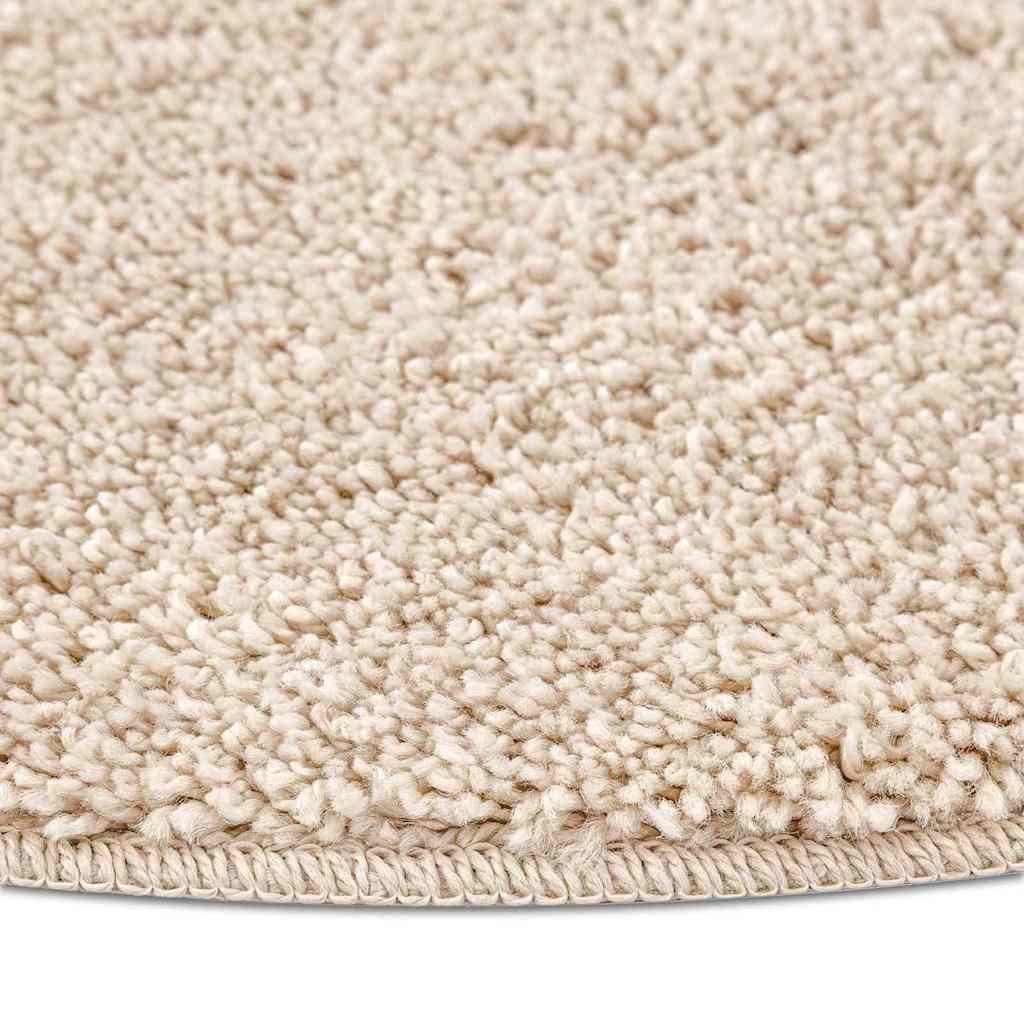Protuklizni Shaggy Tepih Krema 160 x 160 cm PP