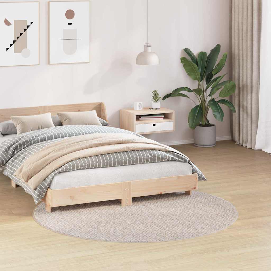 Protuklizni Shaggy Tepih Krema 160 x 160 cm PP