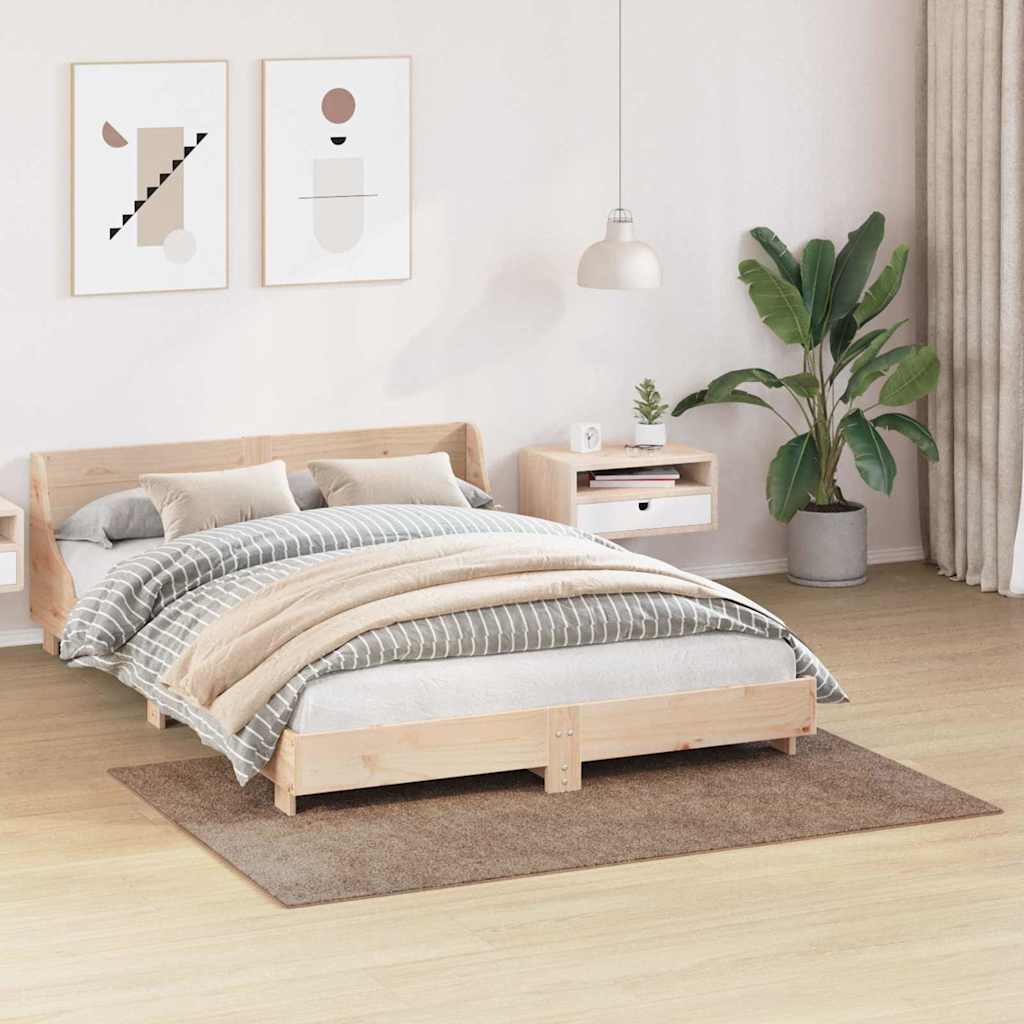 Protuklizni Shaggy Tepih Smeđa 120 x 170 cm PP