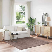Protuklizni Shaggy Tepih Smeđa 200 x 200 cm PP