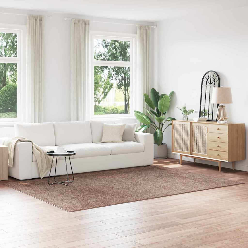 Protuklizni Shaggy Tepih Smeđa 200 x 290 cm PP