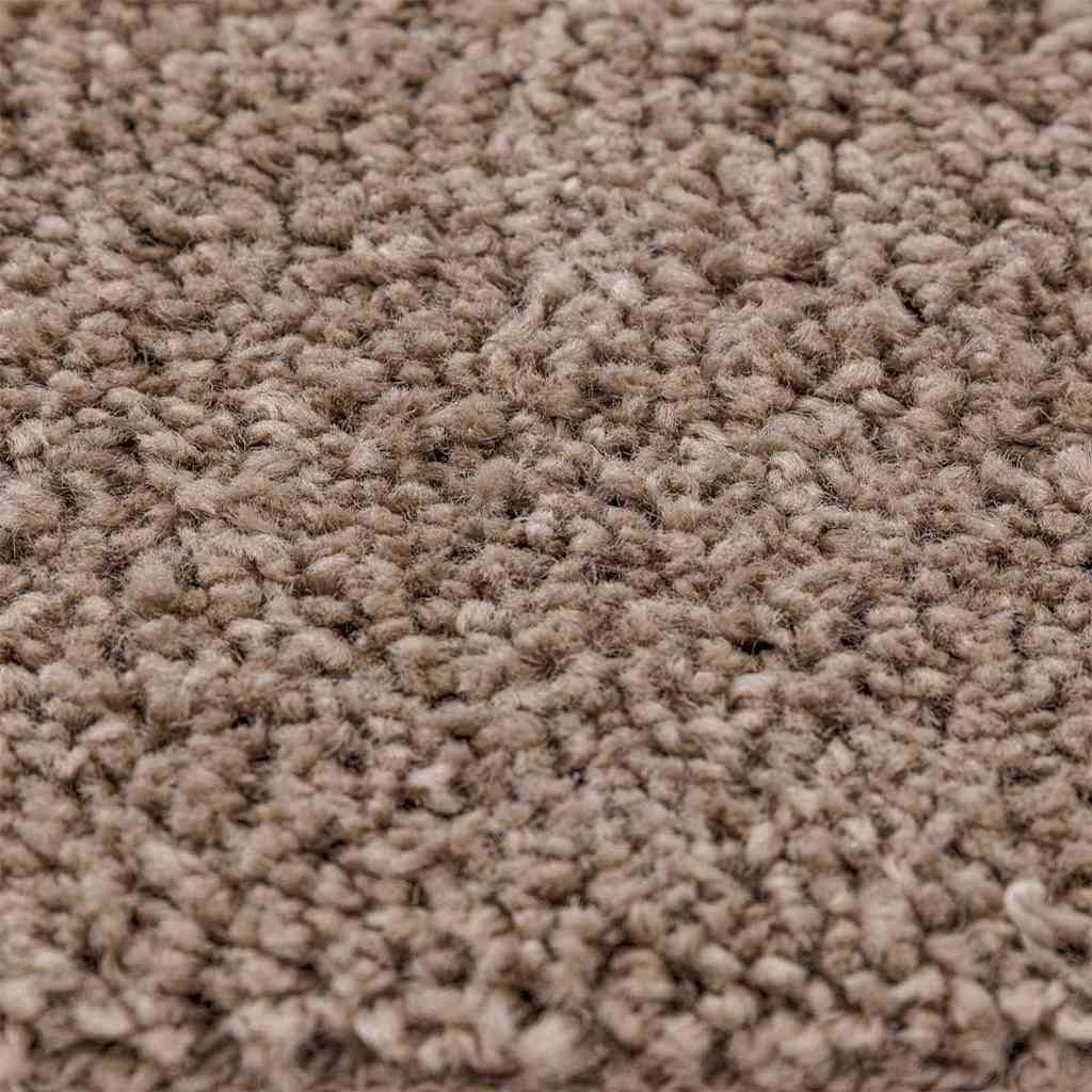 Protuklizni Shaggy Tepih Smeđa 160 x 160 cm PP