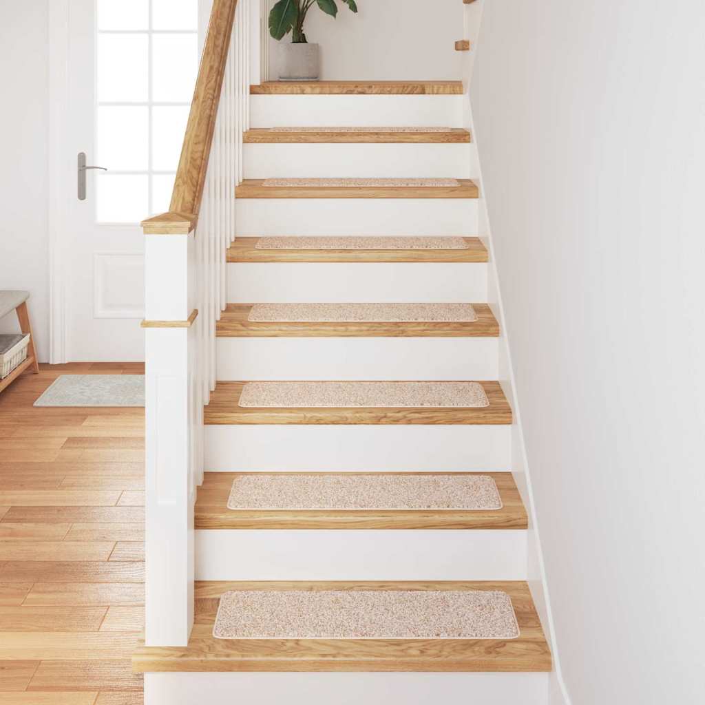 Podloge protiv klizanja za stepenice 15 pcs Krema 75 x 20 cm PP