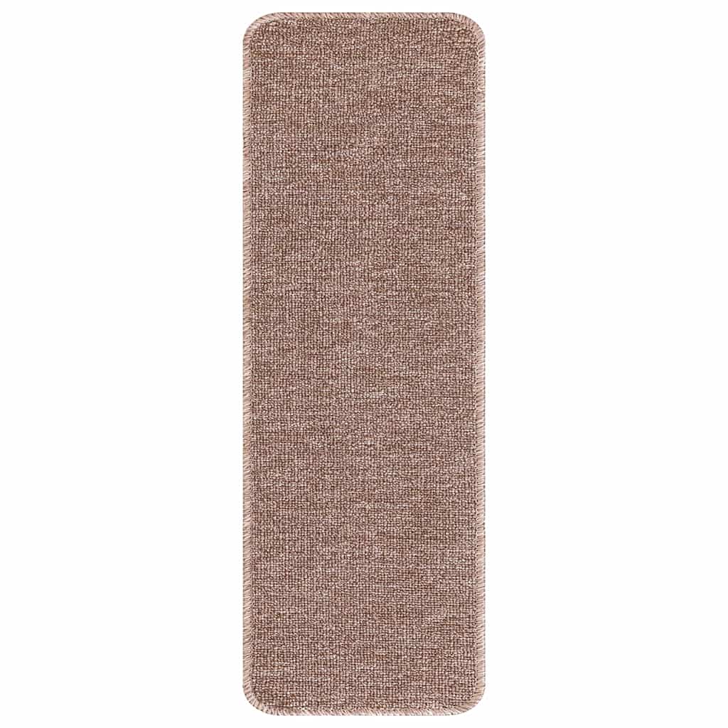 Podloge protiv klizanja za stepenice 15 pcs Svjetlosmeđa