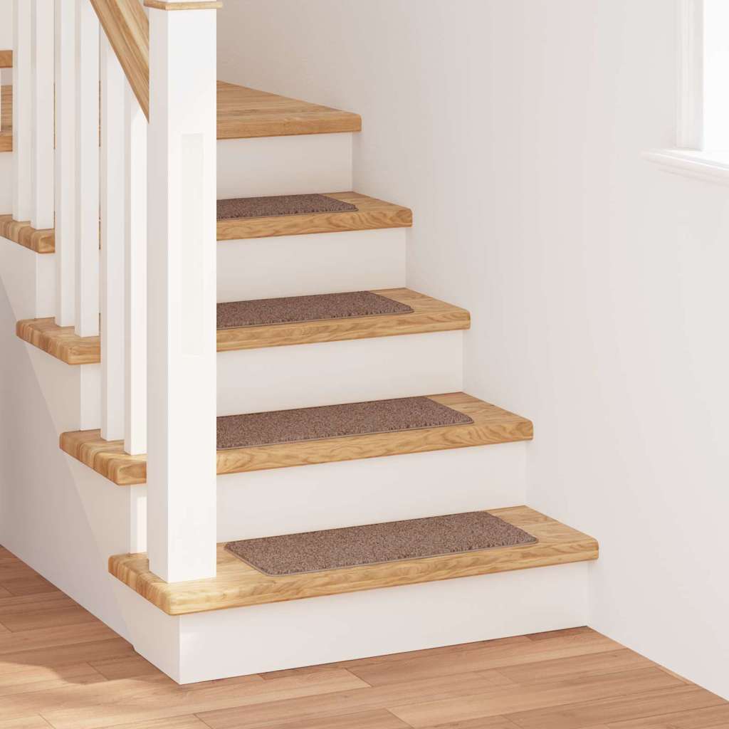 Podloge protiv klizanja za stepenice 15 pcs Smeđa 60 x 25 cm PP