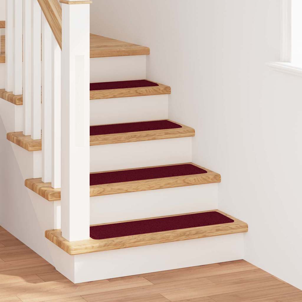 Podloge protiv klizanja za stepenice 15 pcs Bordo 75 x 20 cm PP
