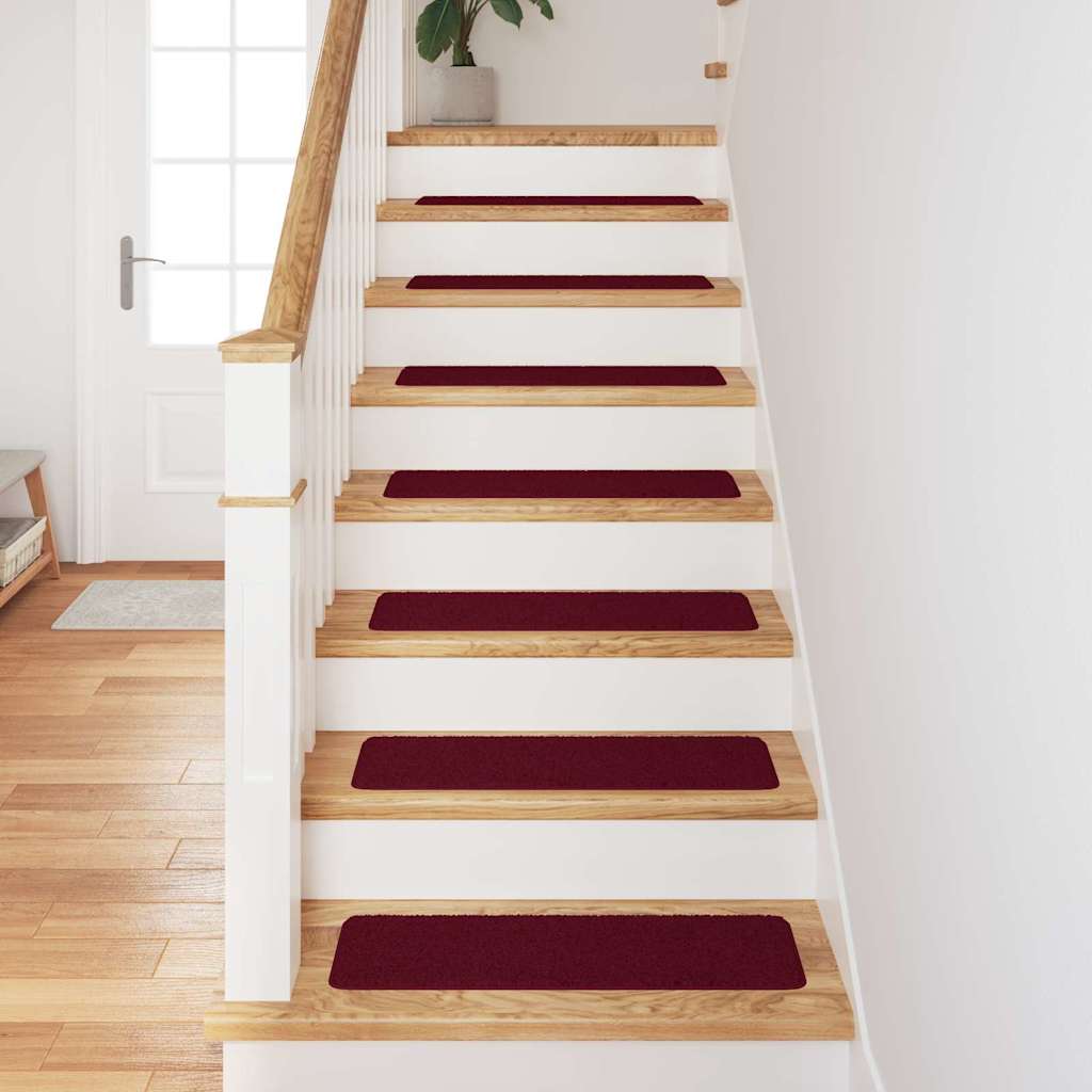 Podloge protiv klizanja za stepenice 15 pcs Bordo 75 x 20 cm PP