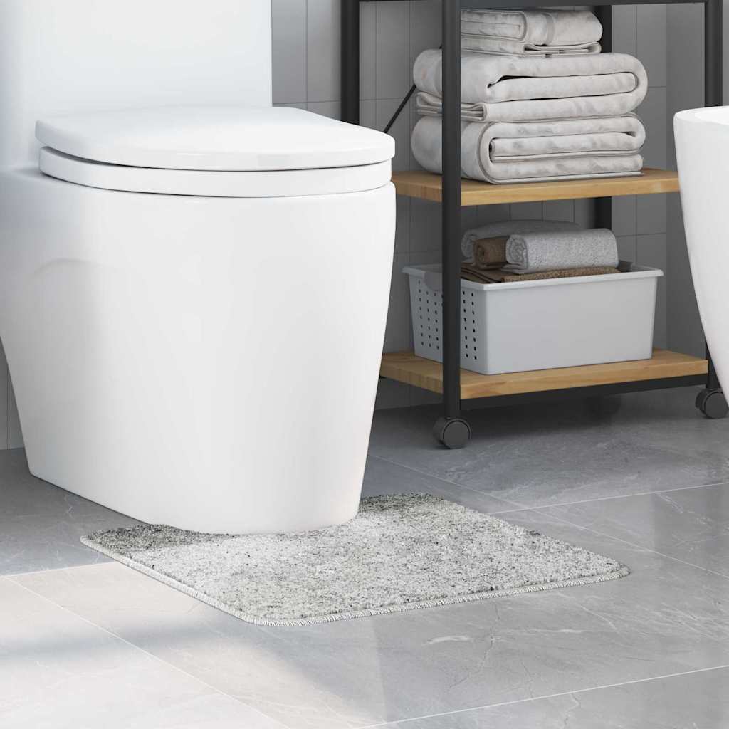Prostirka protiv klizanja s izrezom za WC Siva 50 x 50 cm PP