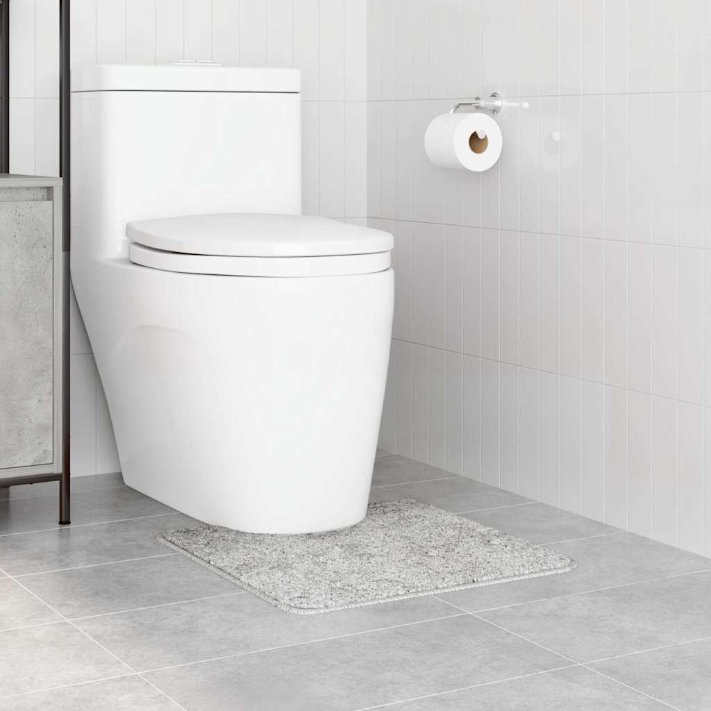 Prostirka protiv klizanja s izrezom za WC Siva 50 x 50 cm PP