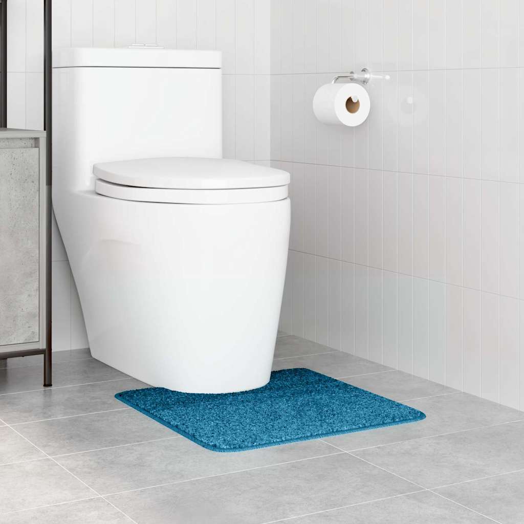 Prostirka protiv klizanja s izrezom za WC Plava 50 x 50 cm PP