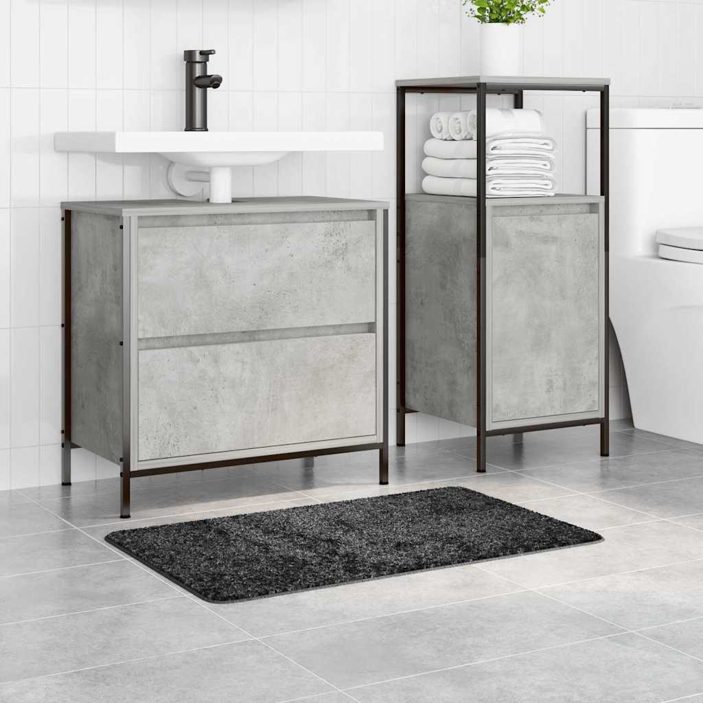 Prostirka protiv klizanja Tamno siva 50 x 80 cm PP