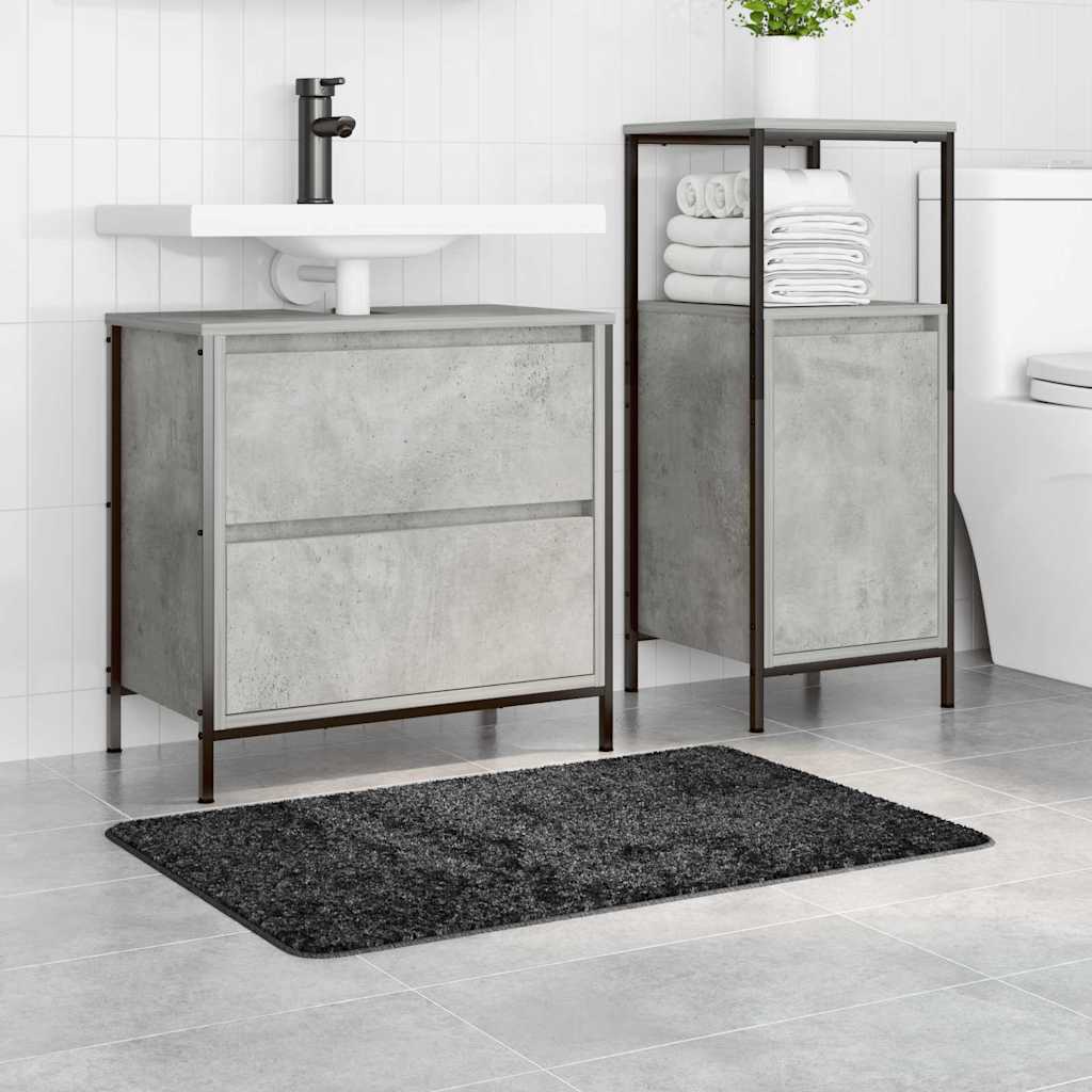 Prostirka protiv klizanja Tamno siva 60 x 90 cm PP
