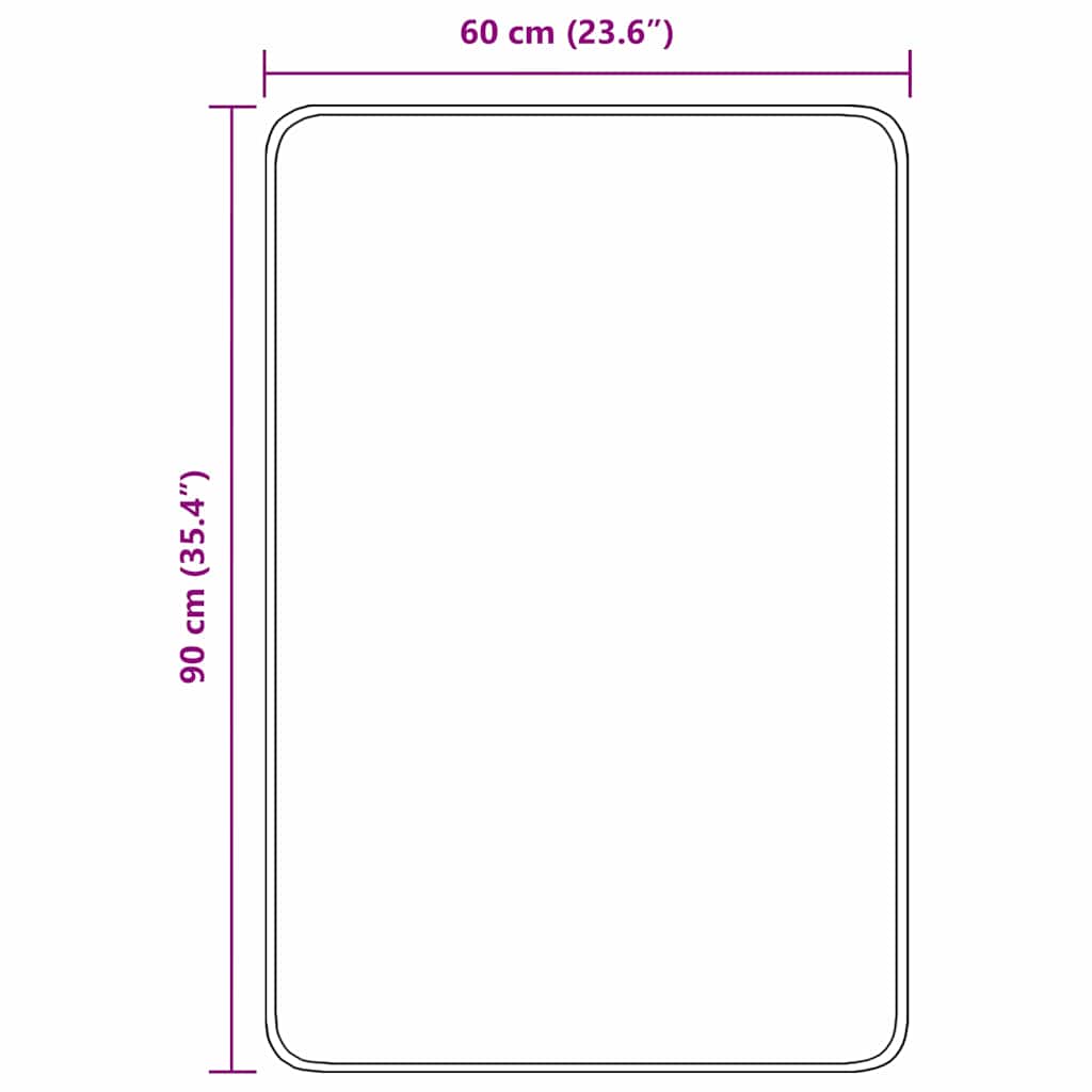 Prostirka protiv klizanja Krema 60 x 90 cm PP