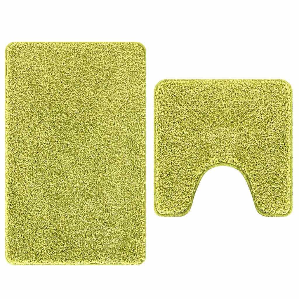 Set prostirki za kupatilo s protukliznom podlogom 2 pcs Zelena