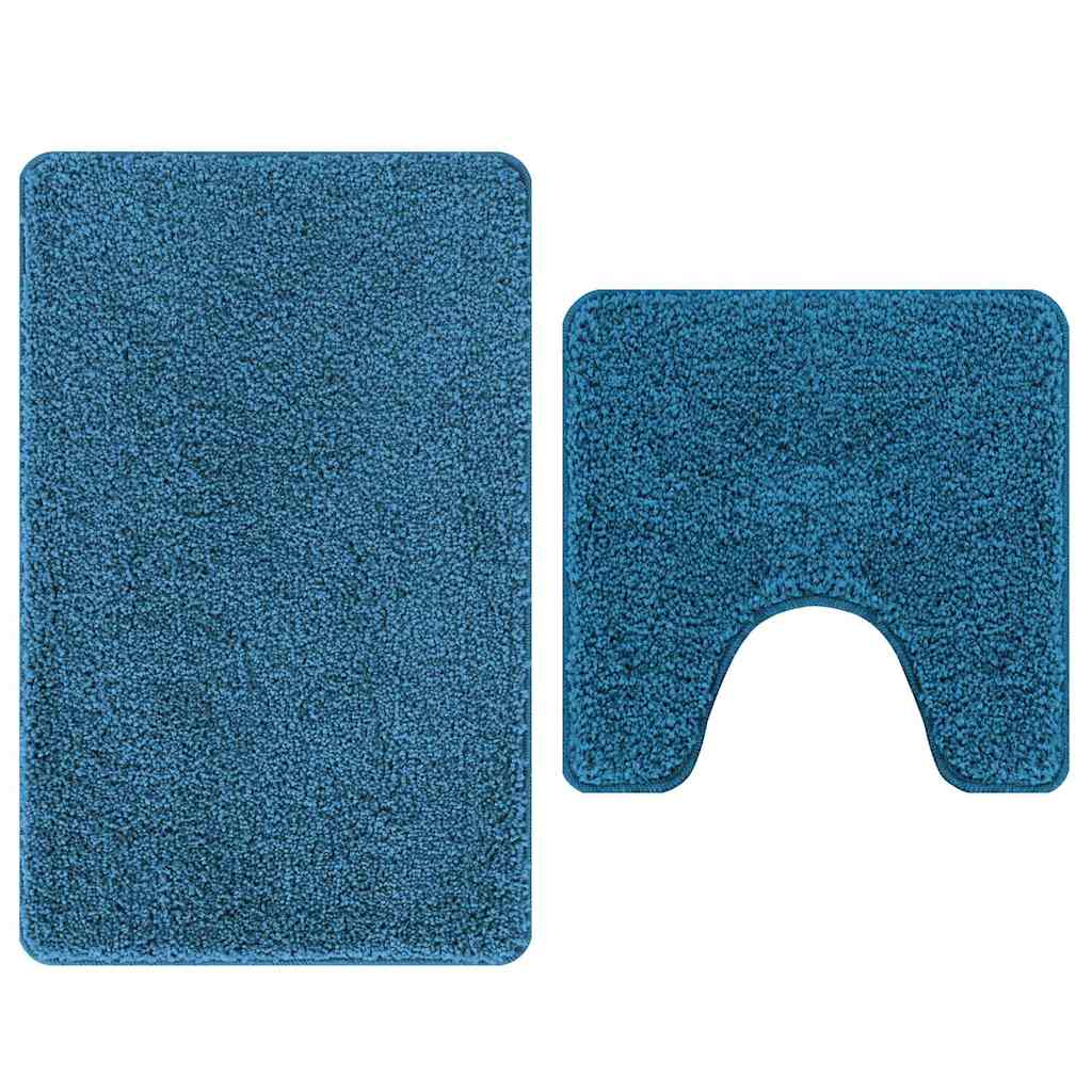 Set prostirki za kupatilo s protukliznom podlogom 2 pcs Plava