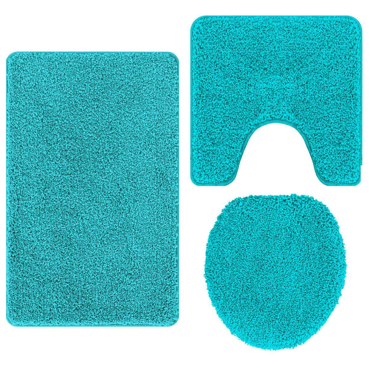 Set prostirki za kupatilo s protukliznom podlogom 3 pcs PP