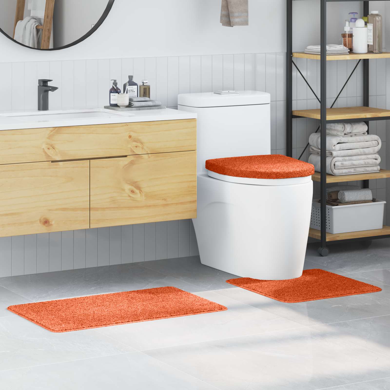 Set prostirki za kupatilo s protukliznom podlogom 3 pcs PP