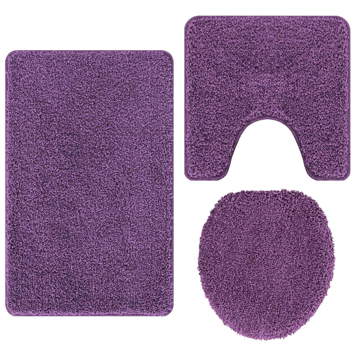 Set prostirki za kupatilo s protukliznom podlogom 3 pcs PP