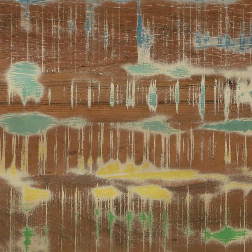 Kava Stol Šareni 120 x 50 x 38 cm Čvrsto drvo iz reciklaže