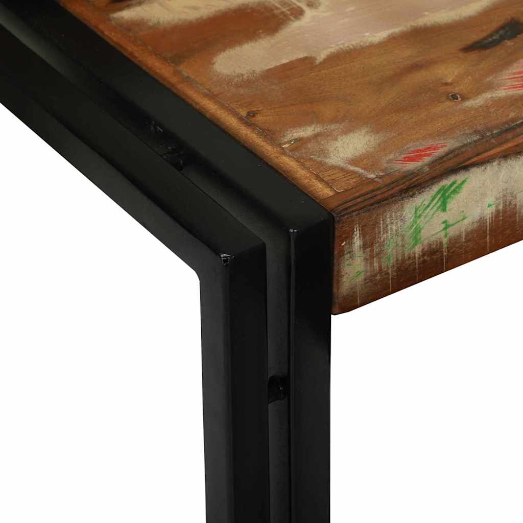 Stol za slaganje 3 pcs Čvrsto drvo recikliranog drva i metal