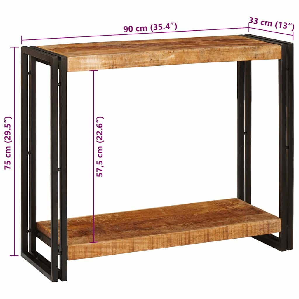 Konzolna stolica Smeđa 90 x 33 x 75 cm Čvrsto drvo manga