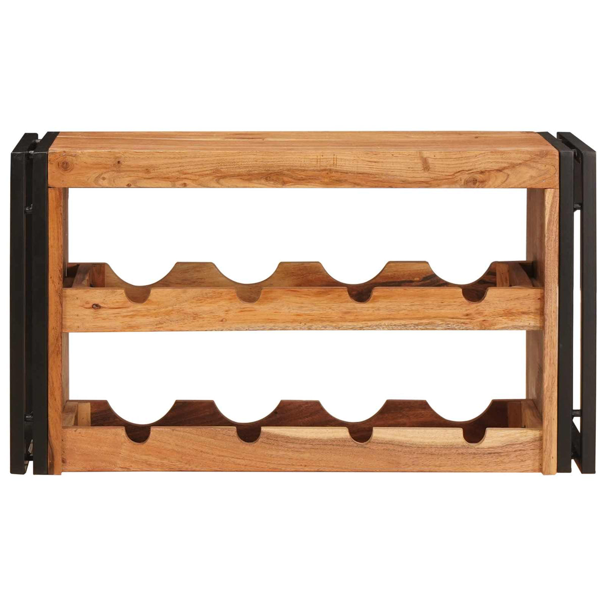 Stalak za vino Smeđa 80 x 45 x 33 cm Čvrsto drvo akacije