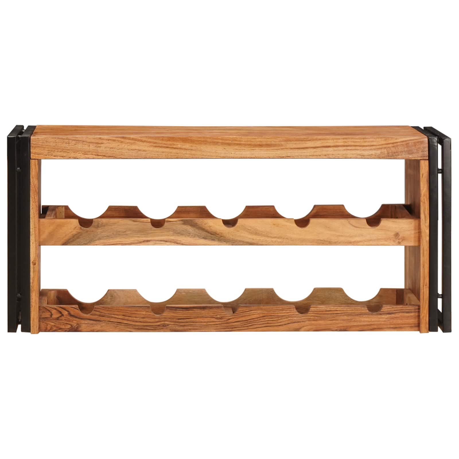 Stalak za vino Smeđa 100 x 45 x 33 cm Čvrsto drvo akacije
