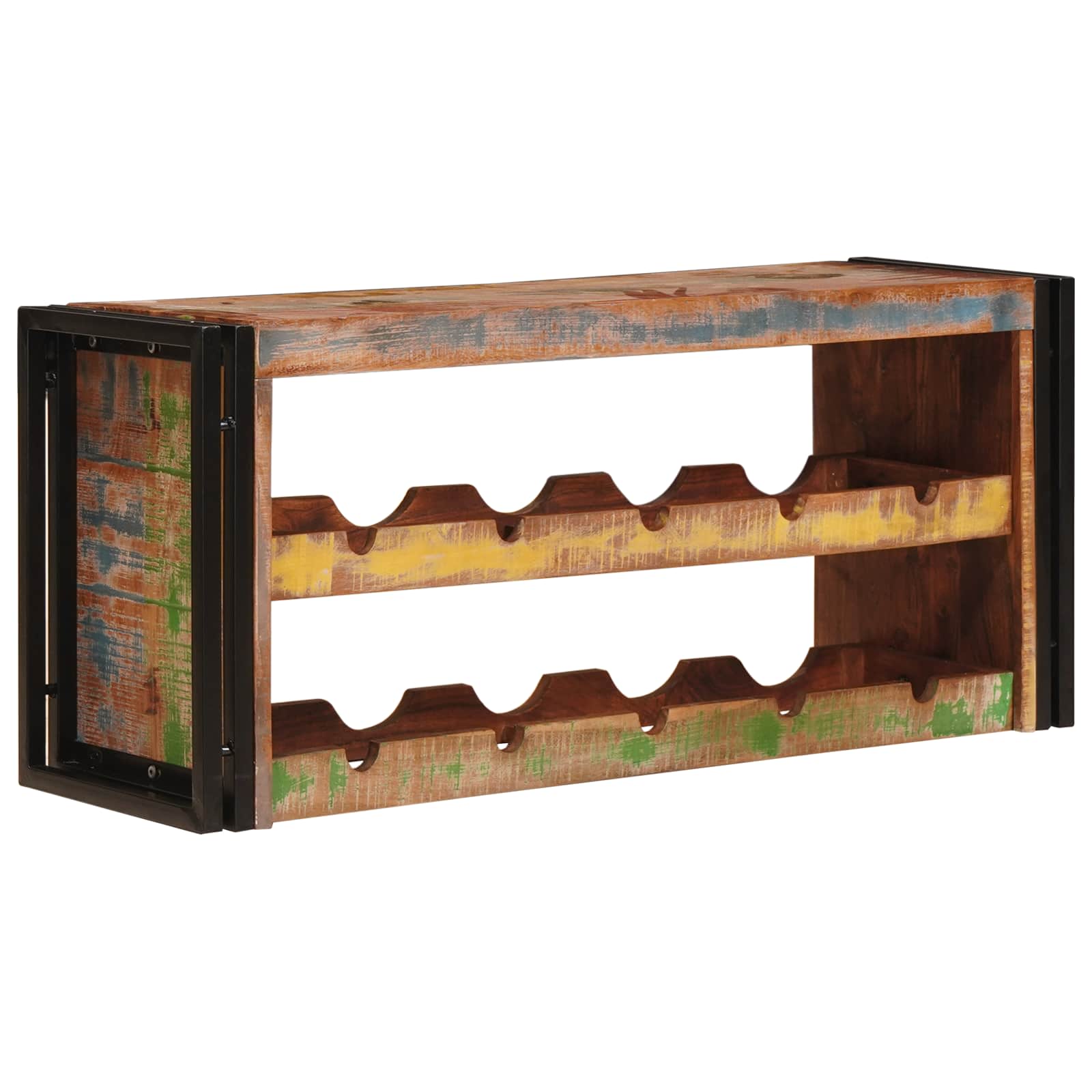 Stalak za vino Smeđa 100 x 45 x 33 cm Čvrsto reciklirano drvo